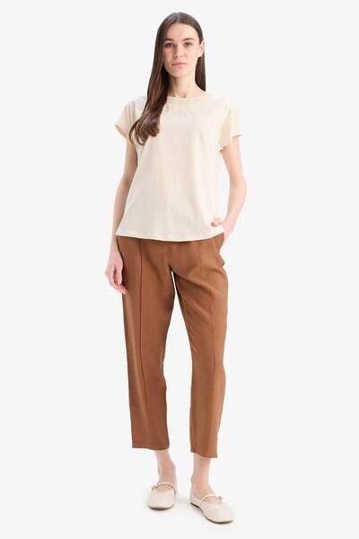 DeFacto Jogger Fit Stretchy Waist Straight Leg Pants D2573Ax25Sp