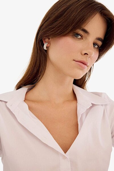 DeFacto Women's 6-Piece Silver Hoop Earrings F5980Axns