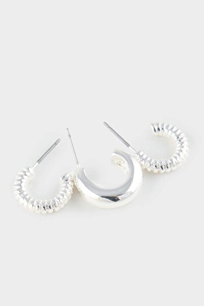 DeFacto Kadın 6'lı Silver Küpe F5965AXNS