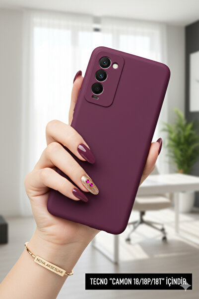 cepmoda TECNO CAMON "18/18P/18T" telefon kılıfı Slim sOft - iNce Esnek Arka K...