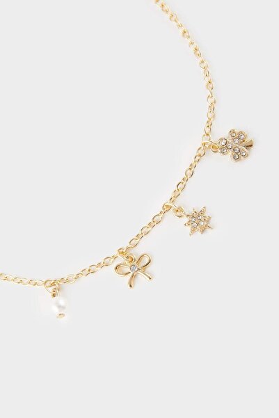 DeFacto Kadın 3'lü Gold Kolye F6000AXNS