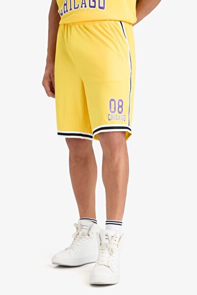 DeFacto DeFactoFit Hızlı Kuruyan Standart Fit Sporcu Esnek Bantlı Paça Şort E4402AX25HS