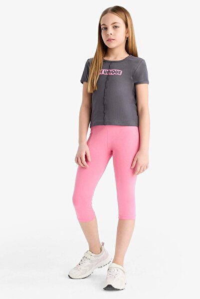 DeFacto Girl's Midi Leggings B5656A825Sm