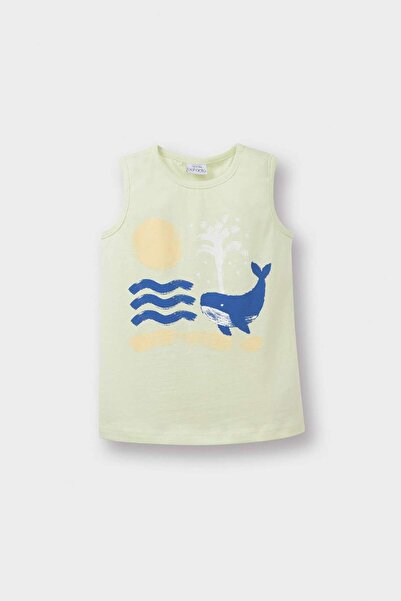 DeFacto Erkek Bebek Bisiklet Yaka Baskılı Atlet E1304A525HS