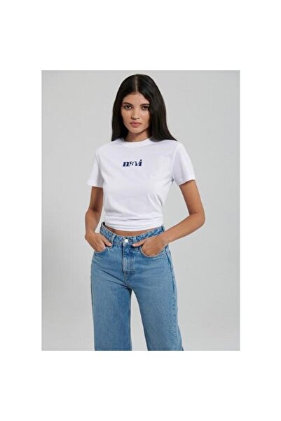 Mavi Λογότυπο Λευκό Γυναικείο T-shirt M1612241-620