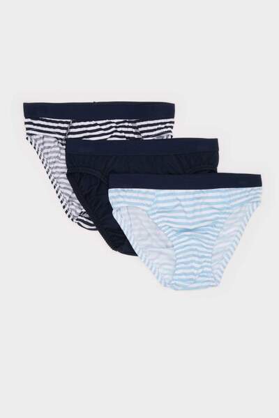 DeFacto Boy's Striped 3-Piece Slip Panties E1580A824Au