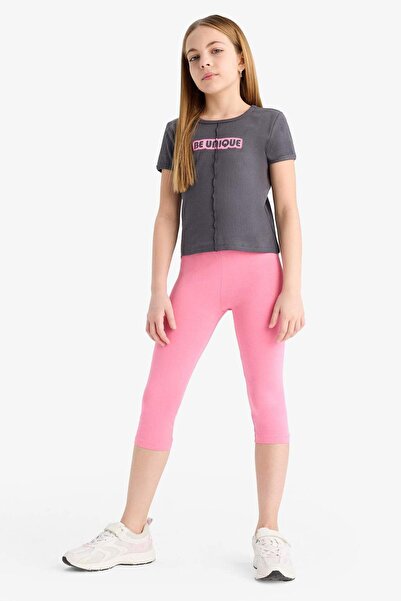 DeFacto Kız Çocuk Midi Tayt B5656A825SM