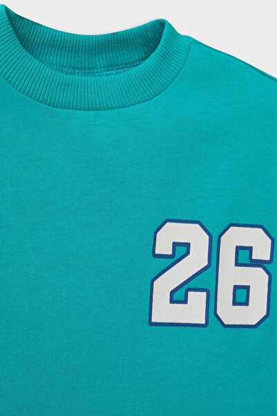 DeFacto Baby Boy Crew Neck Printed Short Sleeve T-Shirt D7910A525Sm