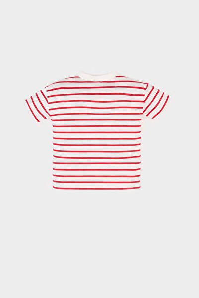 DeFacto Baby Boy Crew Neck Striped Short Sleeve T-Shirt E6740A525Sm