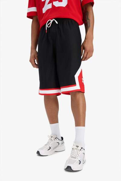 DeFacto DeFactoFit Hızlı Kuruyan Oversize Geniş Kalıp Sporcu Kısa Paça Şort E4128AX25SM