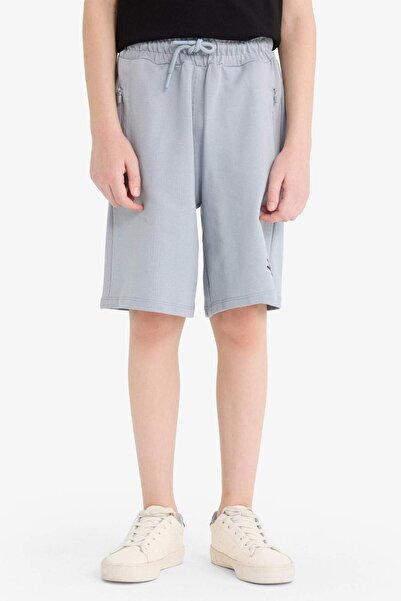 DeFacto Erkek Çocuk Beli Lastikli Baskılı Şort F6434A825HS