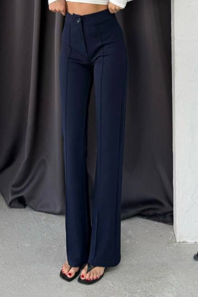 Balenbi Women's High Waist Flared Palazzo Trousers 1079