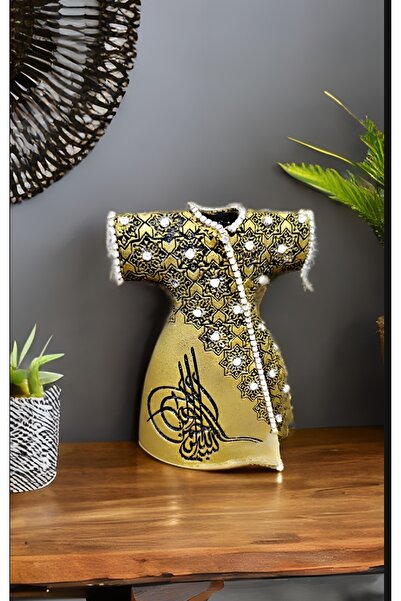 Lemonade Concept Osmanlı Tuğralı Dini Hediyelik Biblo Altın Renkli Kristal Ta...