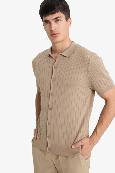DeFacto Standart Fit Polo Yaka Triko Kısa Kollu Tişört E4603AX25SM