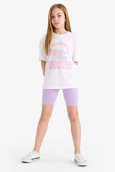 DeFacto Colanți de lungime scurtă pentru fete B5591A825SM