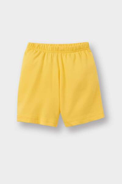 DeFacto 2-teiliges Set für Babys (Jungen), bedrucktes Unterhemd mit elastischem Bund und Shorts E2452A525SM