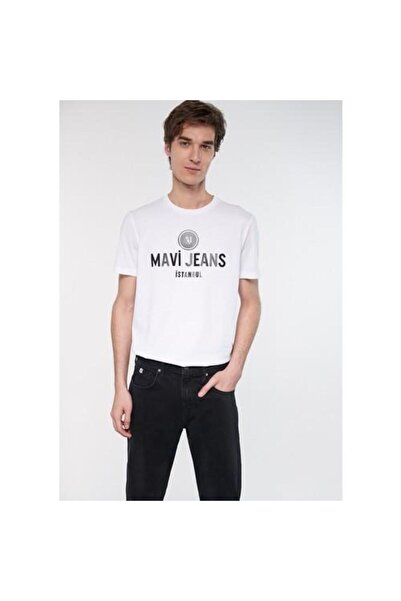 Mavi Erkek Beyaz Tişört (066195-620)