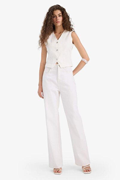 DeFacto Vestă Jean Blazer F5899AX25HS