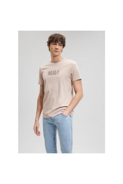 Mavi BASKILI TİŞÖRT