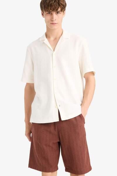 DeFacto Regular Fit Jakarlı Bermuda Şort E0807AX25SM