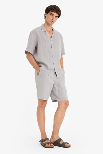 DeFacto 100% Keten Relax Fit Бермуди F4599AX25HS