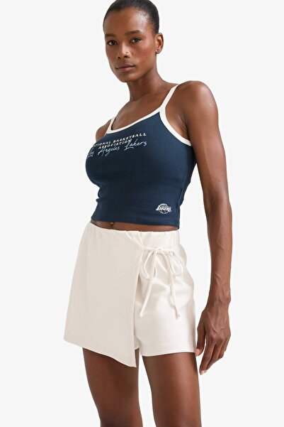 DeFacto Defactofit Nba Los Angeles Lakers Fitted Ribbed Camisole Sportsman Singlet E9269Ax25Sm