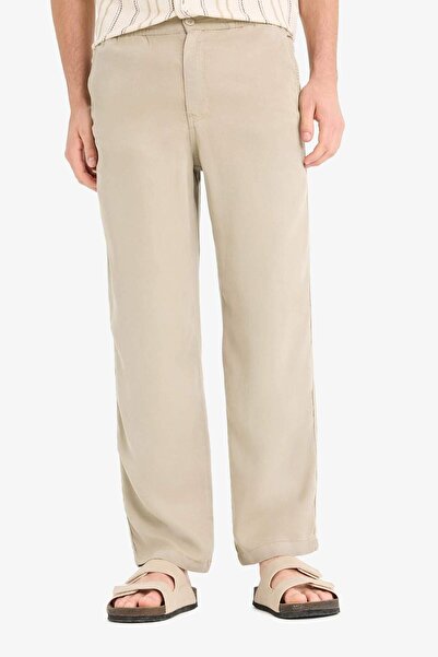 DeFacto Bol Rahat Kesim Wide Leg Üç Cepli Geniş Paça Yazlık Pantolon F1162AX25SM