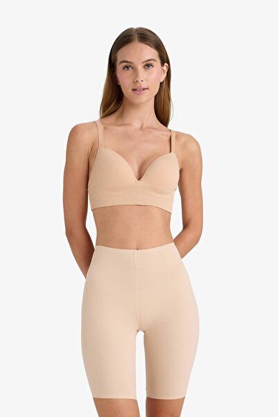 DeFacto شورت ميكرو بلون البشرة Corset-Fall in Love E5195AX25SP