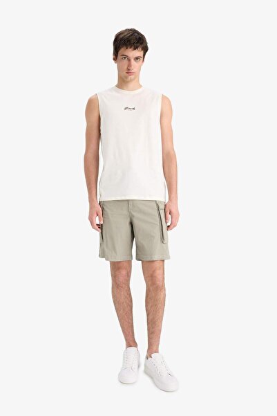 DeFacto Relax Fit Cargo Pocket Bermuda Shorts E2207Ax25Sm