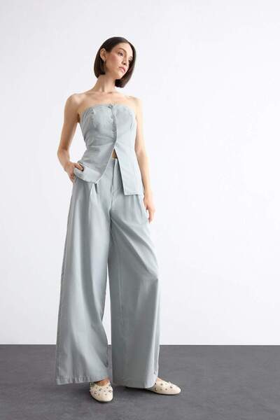 DeFacto Wide Leg Trousers F7567Ax25Sm