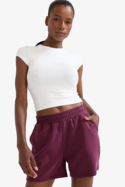 DeFacto DeFactoFit Standart Fit Kısa Paça Modal Şort F5001AX25SM