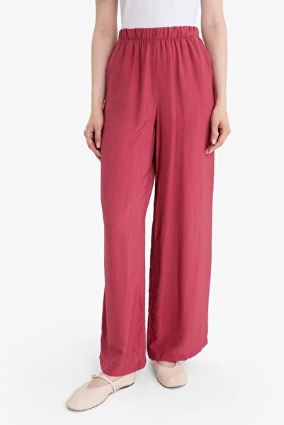 DeFacto Wide Leg Krinkıl Kumaş Geniş Paça Palazzo Pantolon E7978AX25SM