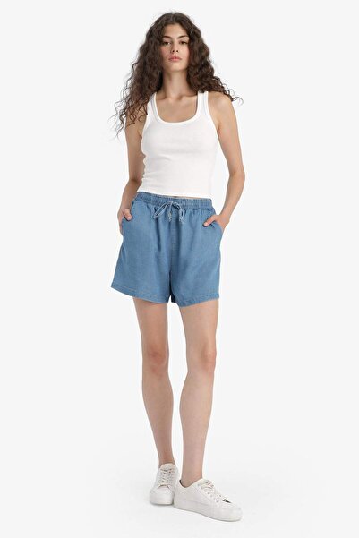 DeFacto Yüksek Esnek Belli Şort D8247AX25SM