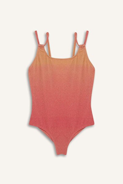 DeFacto Girl's Gradient Printed Swimsuit E3538A825Hs