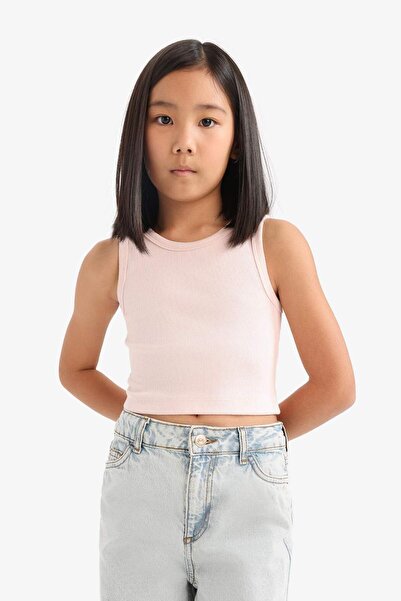 DeFacto Kız Çocuk Bisiklet Yaka Basic Düz Atlet D9097A825HS