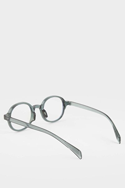 DeFacto Unisex Blue Glass Green Rimmed Reading Glasses F6069Axns