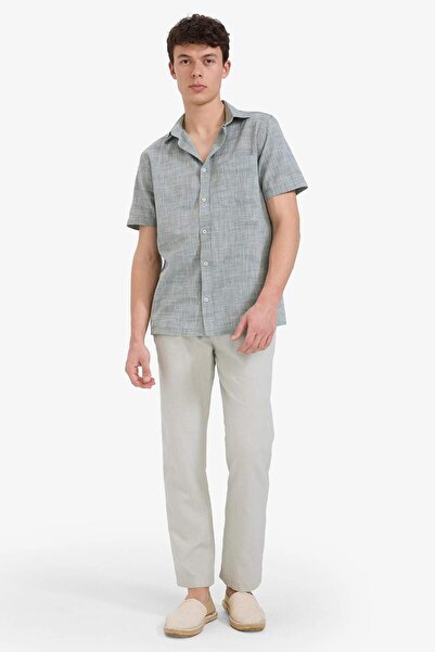 DeFacto Relax Fit Rahat Kesim Dar Paça Keten Karışımlı Yazlık Pantolon C1140AX25SM