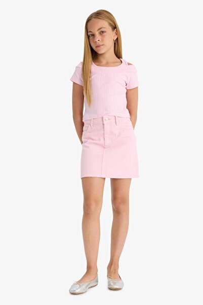 DeFacto Kız Çocuk Gabardin Etek E2649A825SM