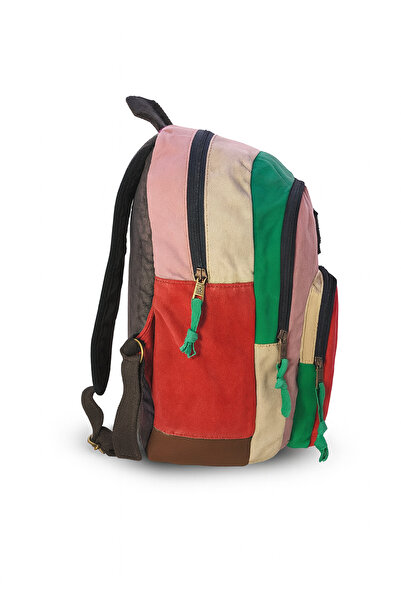Old Cotton Cargo New New patchwork Bag Sırt Okul Çantası 5017