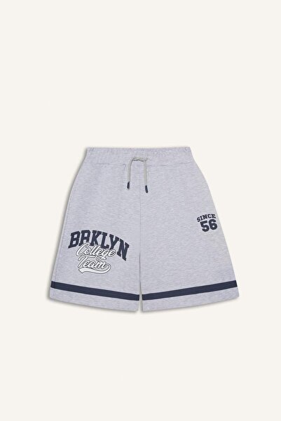 DeFacto Kız Çocuk Beli Lastikli Baskılı Şort E6698A825HS