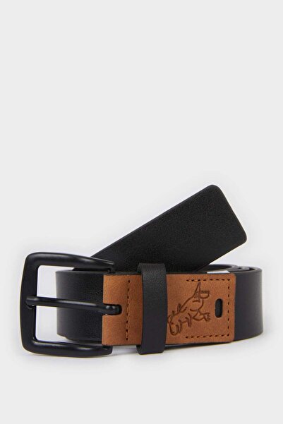 DeFacto Băiat Copil Curea de zi cu cataramă dreptunghiulară din piele artific...