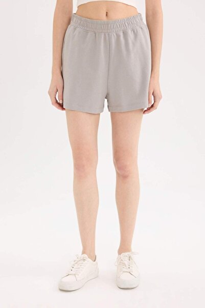 DeFacto Beli Lastikli Cepli Düz Paça Şort U3357AZ25SM