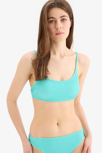 DeFacto Regular Fit Bürümcük Bikini Üstü-Fall in Love B7207AX25SM