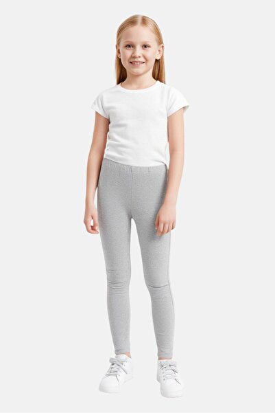 GAP Kids Girl Heather Pull On Leggings, Grey Heather