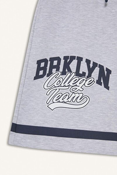 DeFacto Kız Çocuk Beli Lastikli Baskılı Şort E6698A825HS