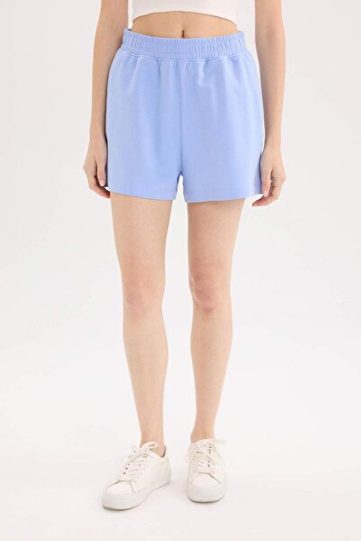 DeFacto Beli Lastikli Cepli Düz Paça Şort U3357AZ25SM