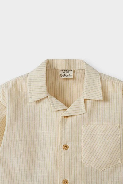 DeFacto Erkek Bebek 2li Takım Flamlı Pamuk Kısa Kollu Gömlek Şort E9030A525SM