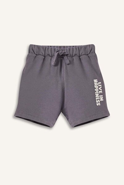 DeFacto Baby Boy Printed Elastic Waist Shorts E1018A525Sm