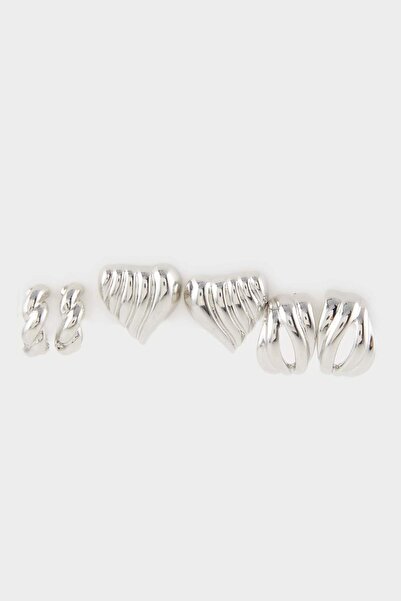 DeFacto Kadın 3'lü Silver Küpe E9077AXNS