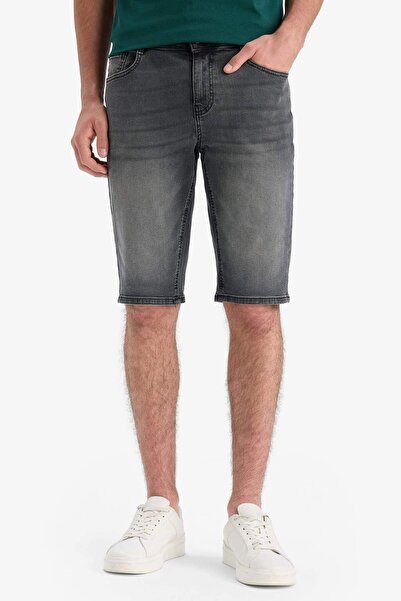 DeFacto Regular Fit Jean Bermuda Şort E5986AX25SM